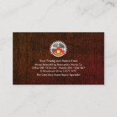 手利木材層 名刺 (裏面)