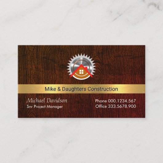 手利木材層 名刺 (正面)