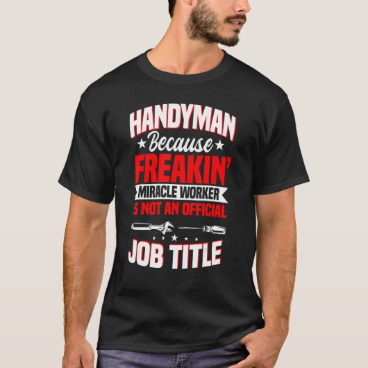 手利職人リペアマン修理職人の工芸品 Tシャツ (正面)