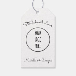 手刺繍/ロゴ付きハンドメイドショップ ギフトタグ