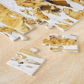 手前に木があるピークをピーク ジグソーパズル (側面)