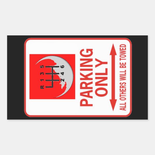 手動のみ 長方形シール (正面)