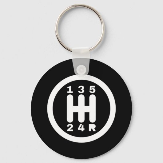 手動ギアシフトデザイン キーホルダー (正面)