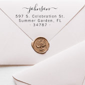 手動スクリプ書トファミリ名差出人住所 セルフインキングスタンプ