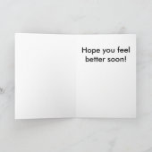 手動セラピーGet Well Card カード (内部)