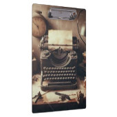 手動ヴィンテージアンティークタイプライターブラウンセピア クリップボード (右)