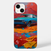 手動傾向付きi電話バックカバー Case-Mate iPhoneケース (裏面)