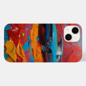 手動傾向付きi電話バックカバー Case-Mate iPhoneケース (裏面 (横))