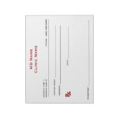 手動処方箋パッド（大 – 白） ノートパッド (回転)