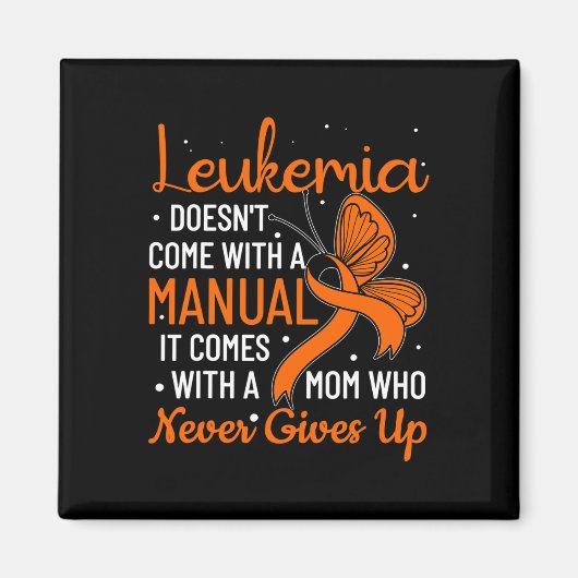 手動来白血病ではない マグネット (正面)