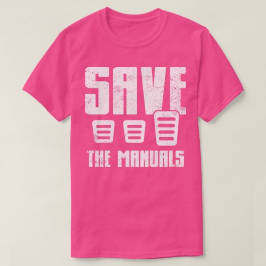 手動車手動変速機 Tシャツ (デザイン正面)