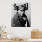 手和インディアンの髪型ファンシー女 ポスター (キッチン)