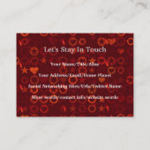 手品師および帽子 名刺 (裏面)