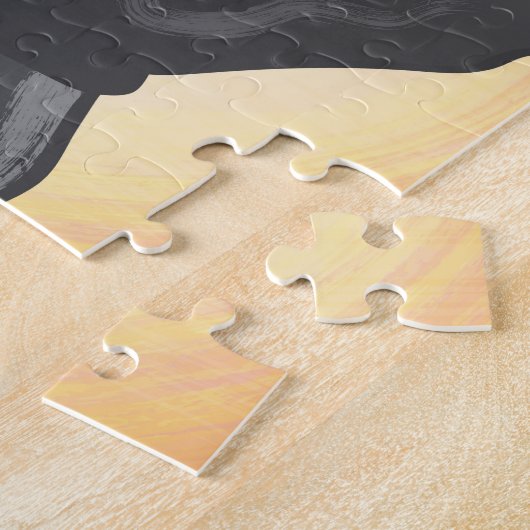 手品師のバニーの感じの不機嫌および悪い単語を言うこと ジグソーパズル (側面)