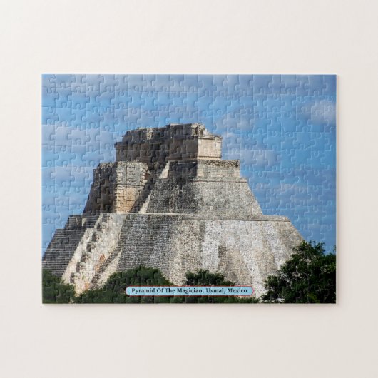 手品師のピラミッド、Uxmal、メキシコ ジグソーパズル (横)
