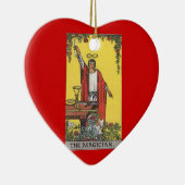 手品師の占いカードのイメージ セラミックオーナメント (右)