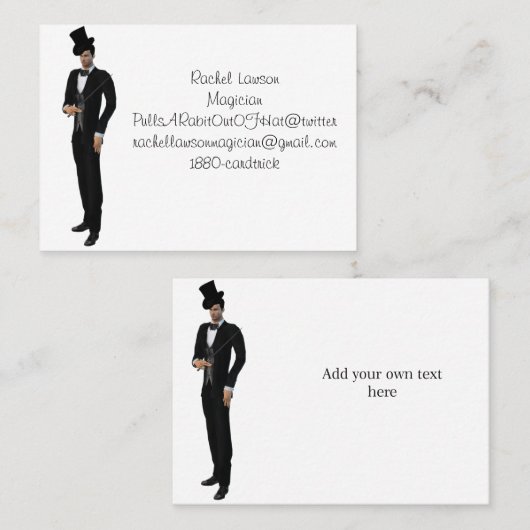 手品師の名刺 名刺 (正面/裏面)