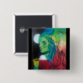 手品師ボタン 缶バッジ (正面&裏面)