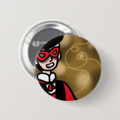 手品師ボタン 缶バッジ (正面&裏面)