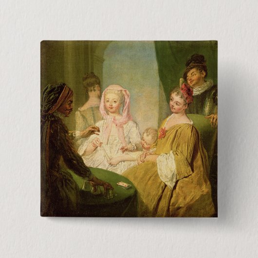 手品師1720-25年 缶バッジ (正面)