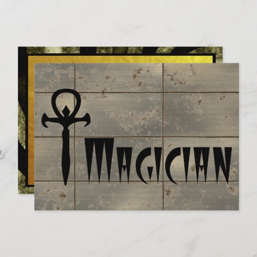 手品師 招待状 (正面/裏面)