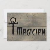 手品師 招待状 (正面)