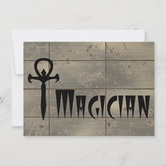 手品師 招待状 (正面)
