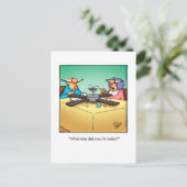 手商おもしろい会社案内はがき 案内ポストカード (スタンド正面)