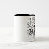 手回しオルガン奏者のマグ ツートーンマグカップ (中央)