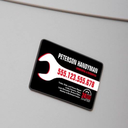 手回し配管用非常用レンチ24時間用工具 マグネット名刺