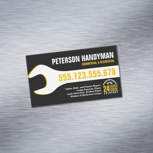 手回し配管用非常用レンチ24時間用工具 マグネット名刺 (インサイチュ)