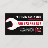 手回し配管用非常用レンチ24時間用工具 名刺 (正面)