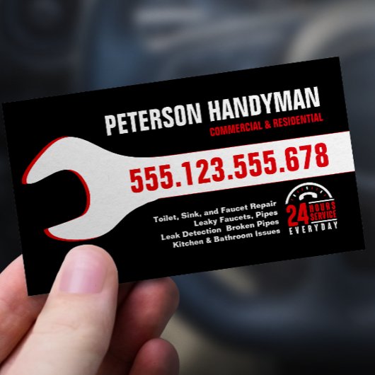 手回し配管用非常用レンチ24時間用工具 名刺