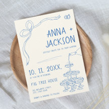 手図解入りの、写真付きのフランスのヴィンテージ結婚ブルー