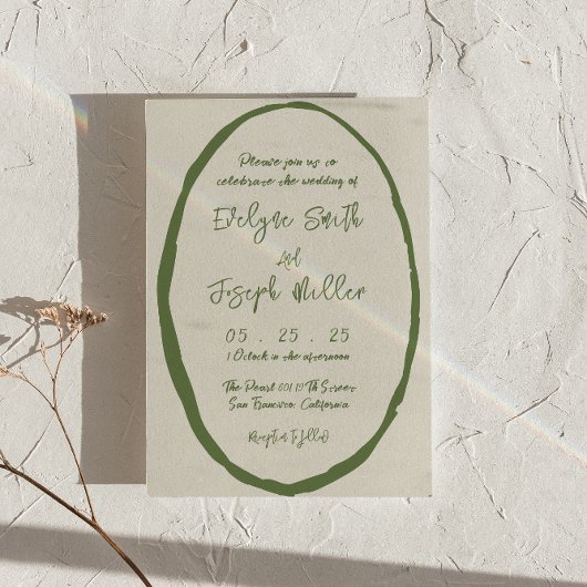 手図解入りの、写真付きの引き書ユニークの 招待状