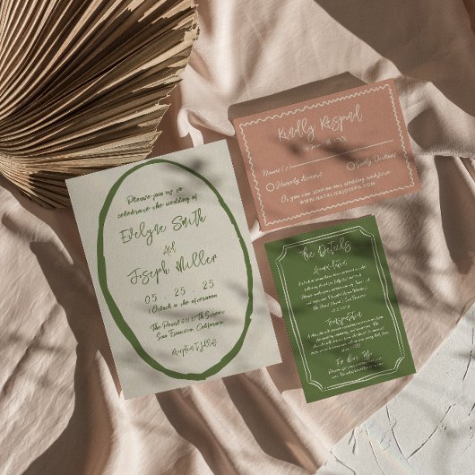 手図解入りの、写真付きの引き書ユニークの 招待状