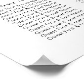 手図解入りの、写真付きの引き花座図 ポスター (角)