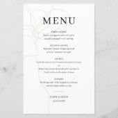 手図解入りの、写真付きの引き花結婚の名刺 (正面)