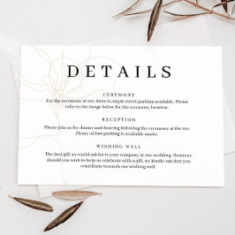 手図解入りの、写真付きの引き花詳細カード 招待状