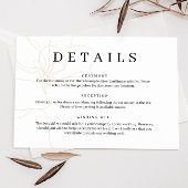 手図解入りの、写真付きの引き花詳細カード 招待状