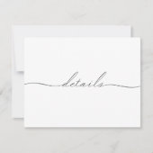 手図解入りの、写真付きの引き花詳細カード 招待状 (正面)