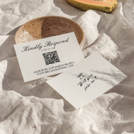 手図解入りの、写真付きの書QRユニークコー結婚ド 出欠カード