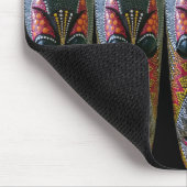 手塗りのアフリカの種族のマスク マウスパッド (コーナー)