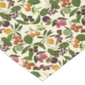 手塗りのエキゾチックなトロピカル・フルーツパターン テーブルクロス (アングル)