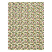 手塗りのエキゾチックなトロピカル・フルーツパターン テーブルクロス (正面)