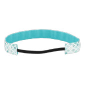 手塗りのターコイズパターン アスレチックヘッドバンド (裏面)