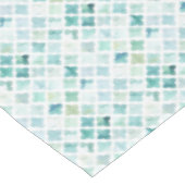 手塗りのターコイズパターン テーブルクロス (アングル)