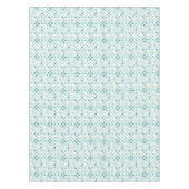 手塗りのターコイズパターン テーブルクロス (正面)