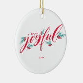 手塗りのパーソナライズなクリスマスのオーナメント セラミックオーナメント (右)