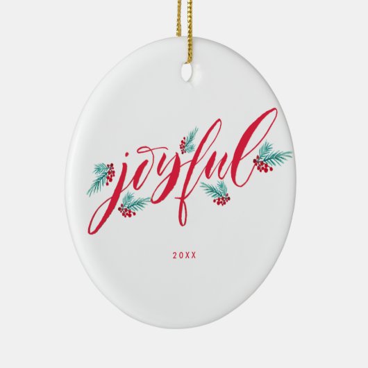 手塗りのパーソナライズなクリスマスのオーナメント セラミックオーナメント (右)